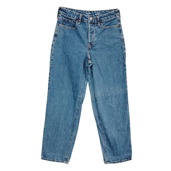 Old Navy O.G. Loose Jeans Size 6 Medium Blue Wash Button Fly High Rise - Picture 1 of 10